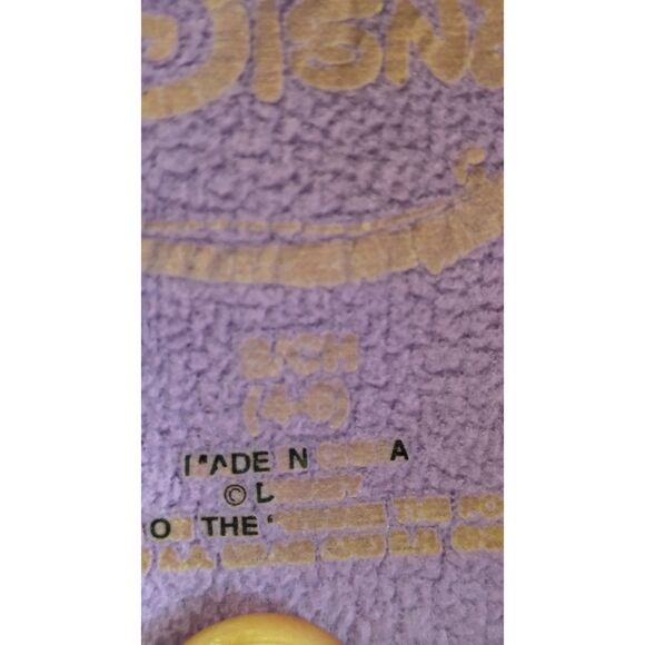 Disney Childs Small 4/6 Eeyore Purple Hooded One Piece Pajama - Picture 3 of 6